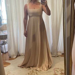 Show Me Your Mumu Madi Gown, Champagne Luxe Satin